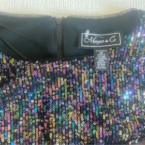NEW!!! Morgan & Co. Multicolor Sequin Blouse Crop jacket